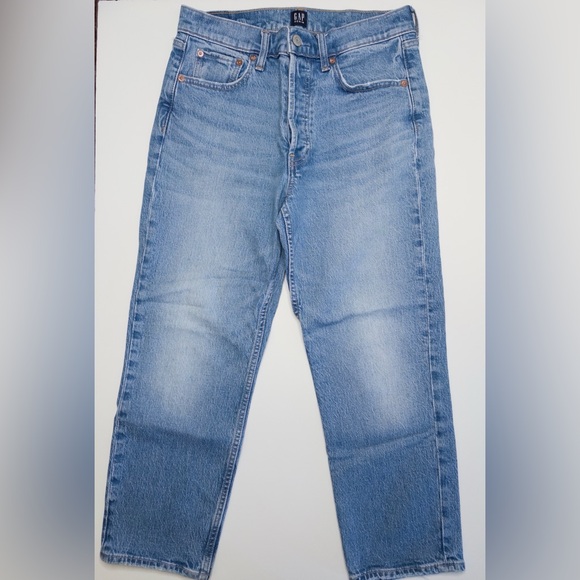 Gap Women Blue Cheeky Straight Denim Jeans 6/28P Petite - Picture 1 of 13